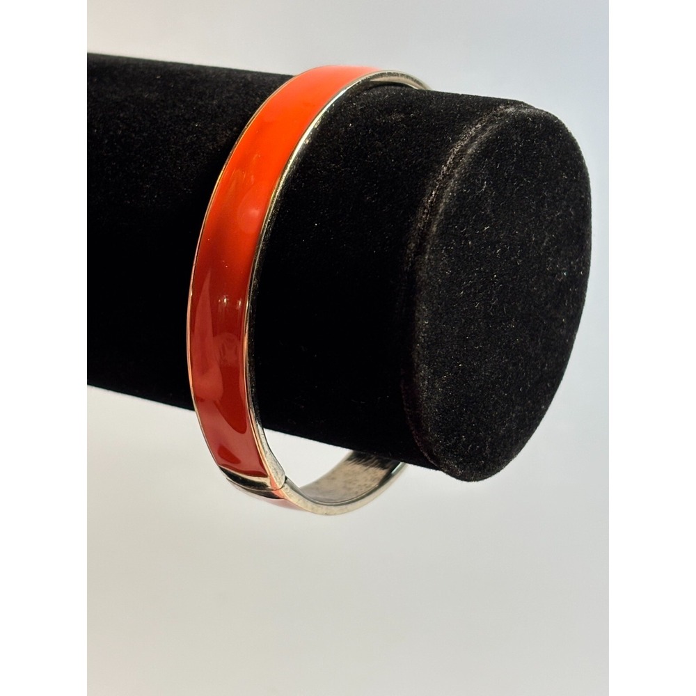 Clamper Bracelet Bold Red Statement Secure Clasp - Picture 6 of 10